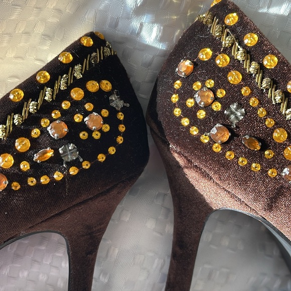 🌸Colin Stuart jewelled 4” heeled shoes - Picture 11 of 11